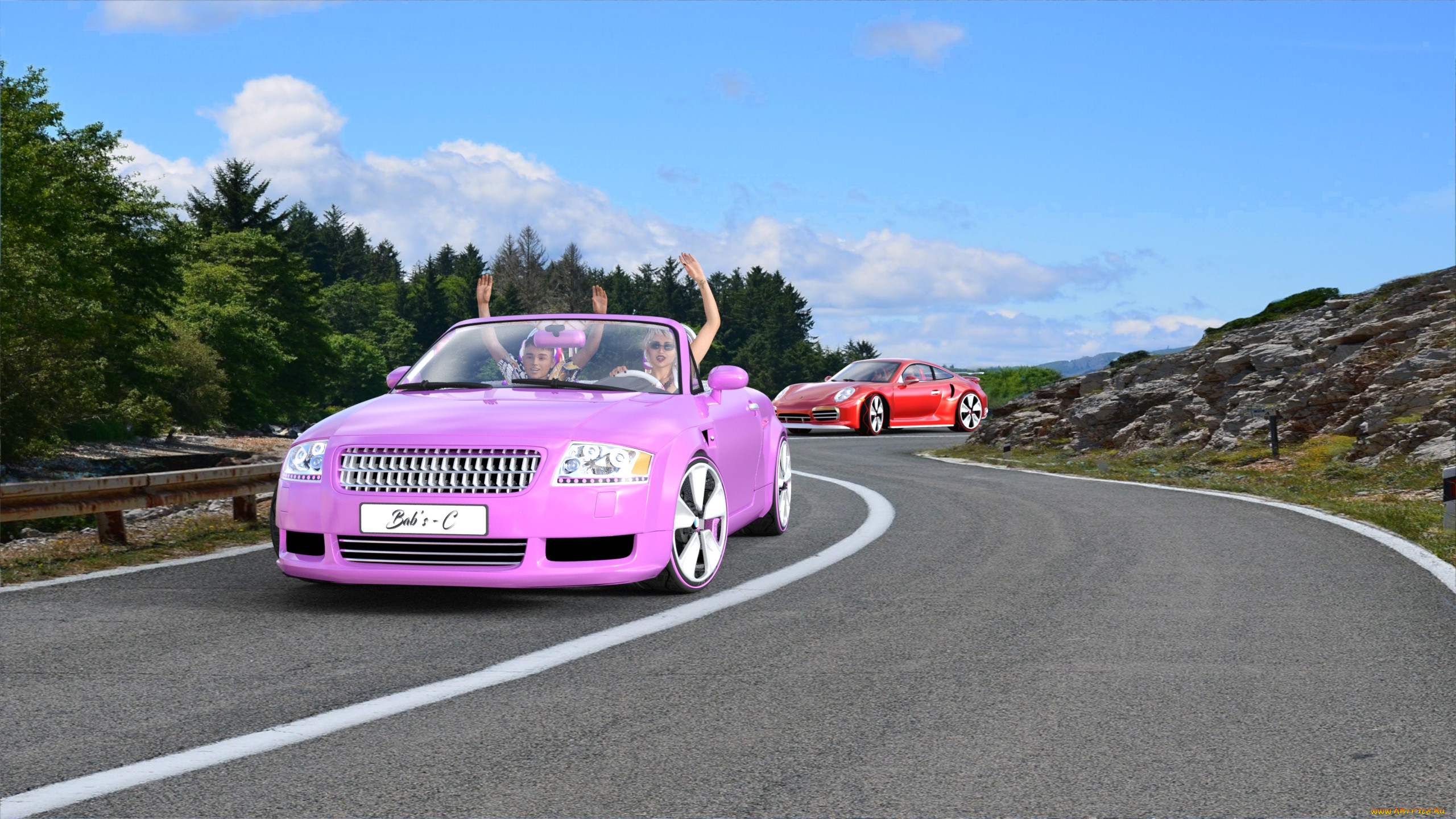 Машина на розовом фоне. Авто на розовом фоне. Translate cars